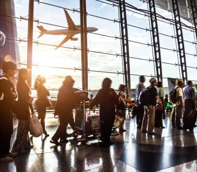 A line at an airport